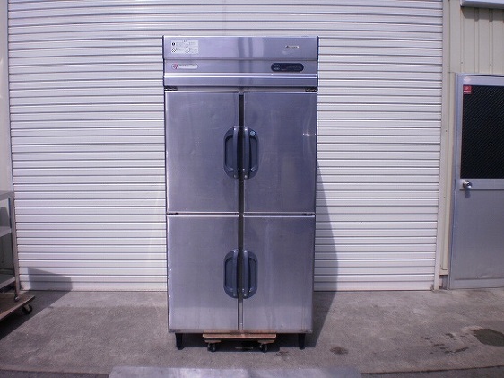 □フクシマ 4ドア冷凍冷蔵庫 EEN-31PE7 1凍3蔵│厨房家